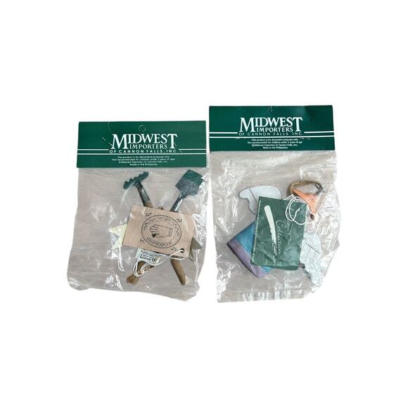 Midwest Importers Vintage Weekend Gardener& Angel Rustic Christmas Ornament - Picture 2 of 4